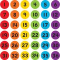 Teacher Created Resources Spot On® Numbers 1–36 Carpet Markers Set, 4in TCR77005